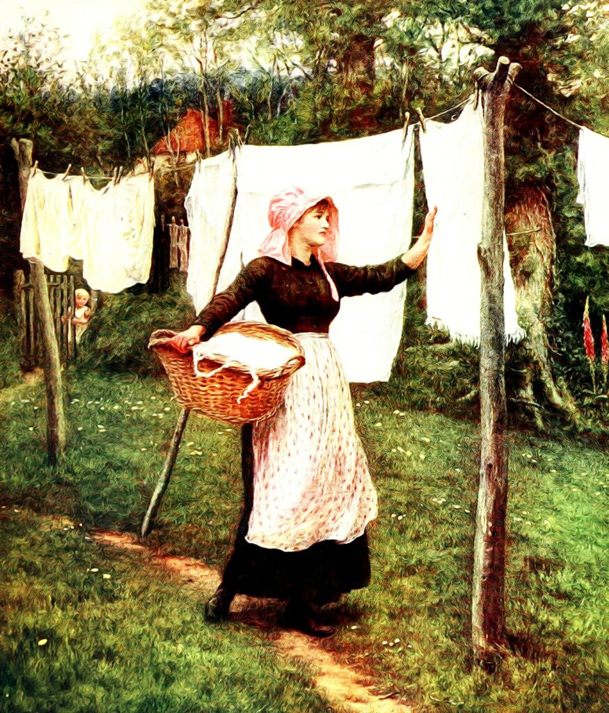 Lavandera, como se lavaba la ropa en el pasado
